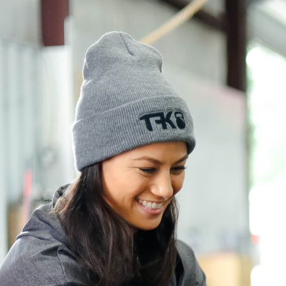 KFT Embroidered Logo Beanie - Light Gray